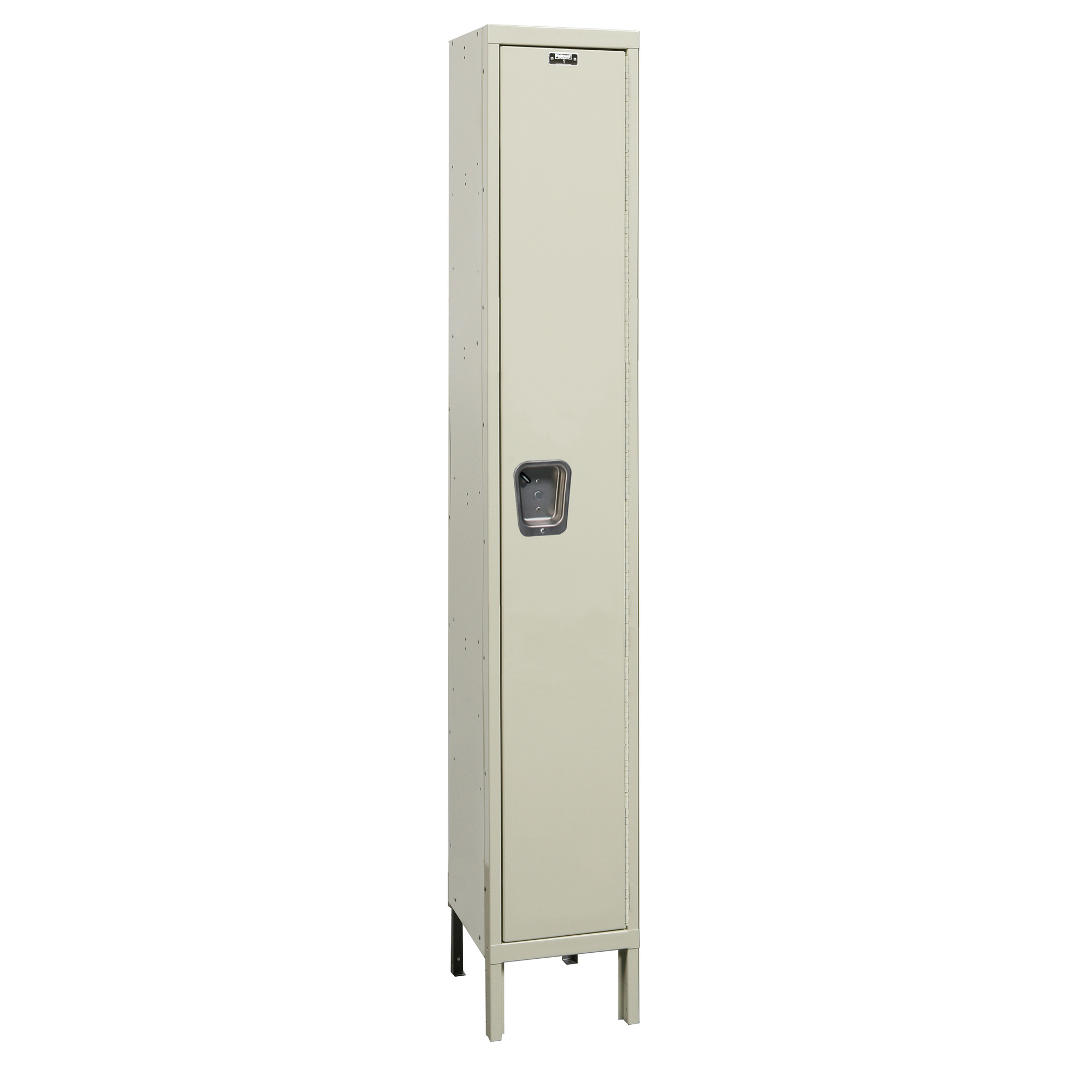 Hallowell, Maintenance-Free Quiet Locker, Height 78 in, Width 12 in, Color Tan, Model# UY1258-1A-PT